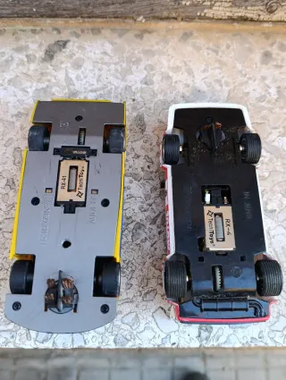 Coche Scalextric. Audi Gialloeder. BMW M1.