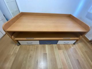 Cama nido de madera con cajones