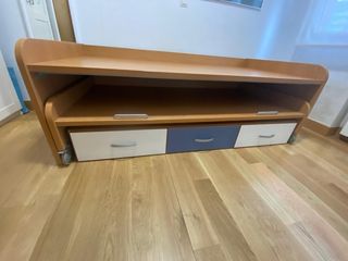 Cama nido de madera con cajones