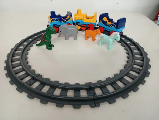 Tren Playmobil 1 2 3 con animales