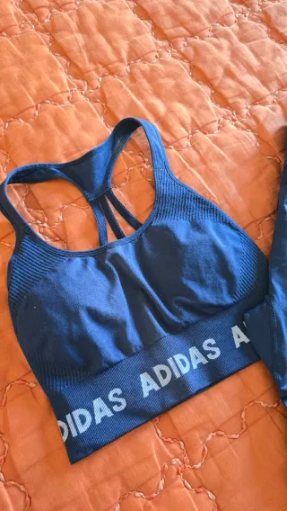 Completo Adidas sportivo blu taglia unica