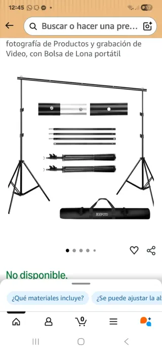 Soporte para fotos  trípode ajustable