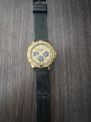 Reloj Guess GS Frontier Cronógrafo Negro/Dorado