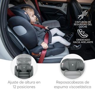 KikkaBoo Silla Coche Grupo 2-3 ISOFIX (15-36 kg)