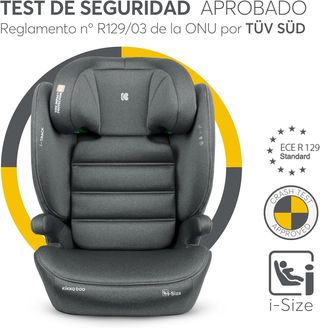 KikkaBoo Silla Coche Grupo 2-3 ISOFIX (15-36 kg)