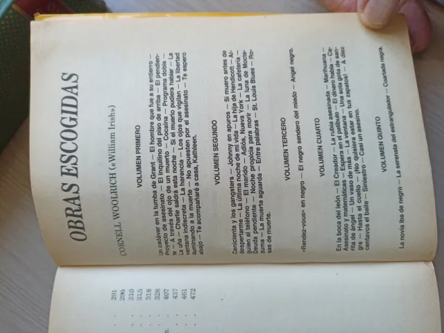 Obras escogidas Cornell Woolrich (tomos 1 al 4)