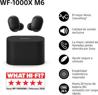 SONY WF-1000XM6 NOISE CANCELLING - NUEVOS