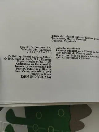 Europa Pecado Y Virtud