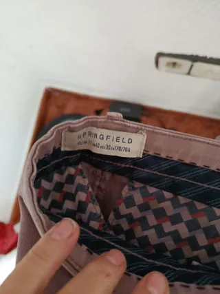 Lote de 3 pantalones chinos de hombre Springfield