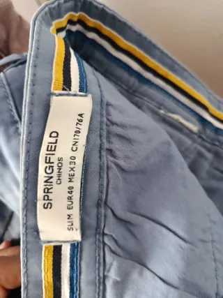 Lote de 3 pantalones chinos de hombre Springfield