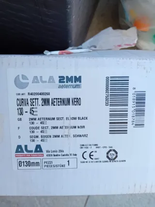 Curva Canna Fumaria mm 130