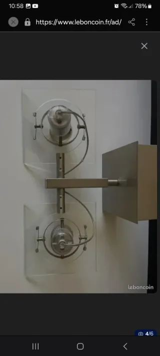 Lampada da soffitto/parete Ikea in cristallo e metallo