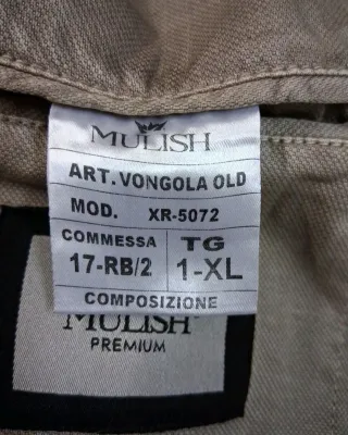 Giacca uomo Mulish cotone beige taglia 52