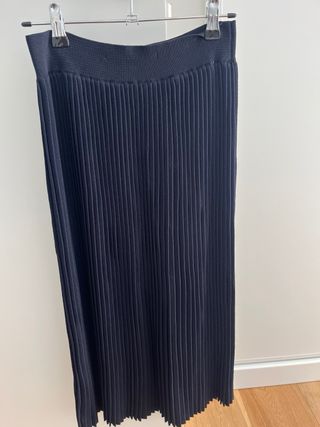 Falda plisada punto negra Talla M