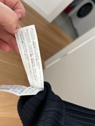 Falda plisada punto negra Talla M