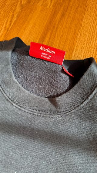 Supreme Sudadera Plaid Arc Crewneck Navy