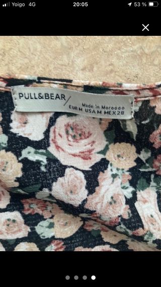 Vestido Pull&Bear floral M