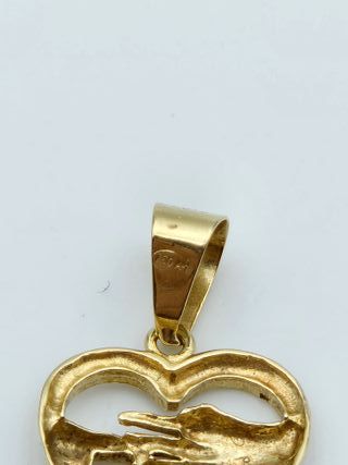 Colgante de Oro 18K, Anillo Pedida, 1,21gr, 2cm
