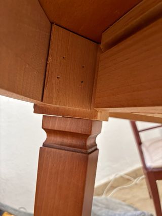 Mesa comedor ampliable con 4 sillas