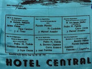 Cartel Toros en seda, Albacete, año 1965