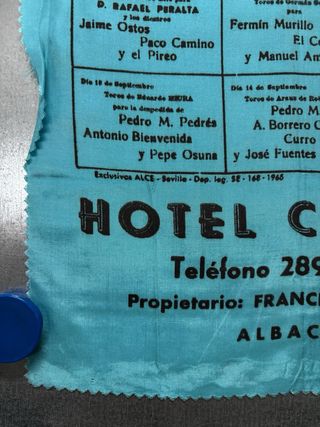 Cartel Toros en seda, Albacete, año 1965