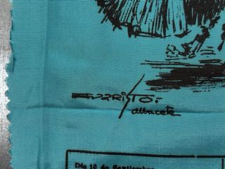 Cartel Toros en seda, Albacete, año 1965