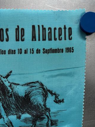Cartel Toros en seda, Albacete, año 1965