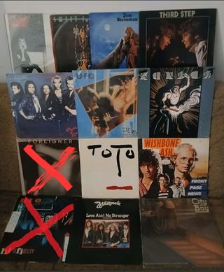 LOTE CON 11 VINILOS DE HARD ROCK Y HEAVY METAL