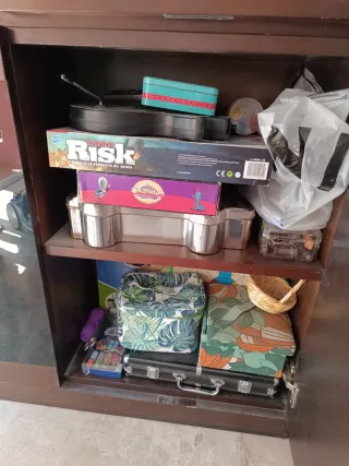 Conjunto Muebles TV Oscuro