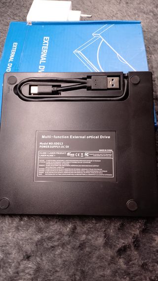 Reproductor Grabador CD/DVD Externo USB-C 7 en 1