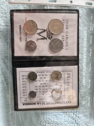 Cartera Numismática Pesetas 1997 Completa