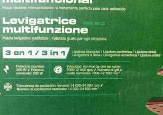 Lijadora multifunción Parkside eléctrica