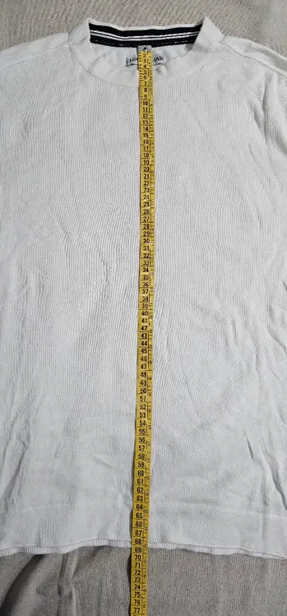 Stone Island Maglione 100% Cotone Bianco Vintage