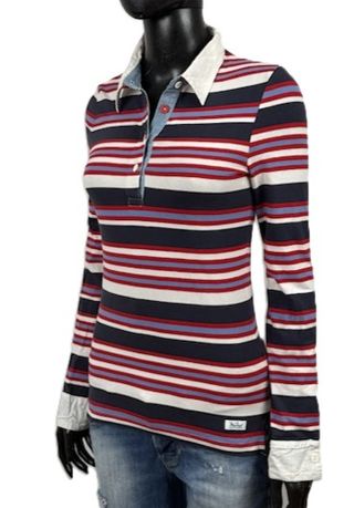 Woolrich Polo Donna Righe Manica Lunga M
