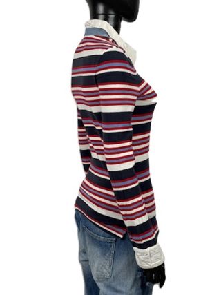 Woolrich Polo Donna Righe Manica Lunga M