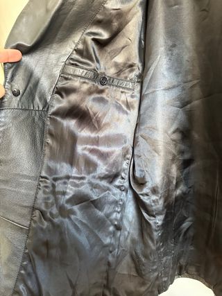 Chaqueta de cuero ROVER + LAKES Negra