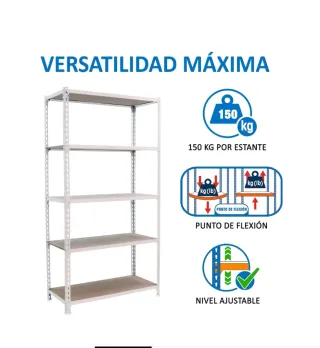 Estantería Metálica Comfort 5/500 Blanco