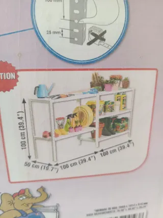 Estantería Metálica Comfort 5/500 Blanco