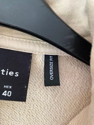Sudadera beige Lefties talla M