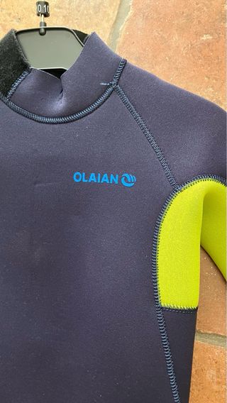 Neopreno niño azul con cremallera