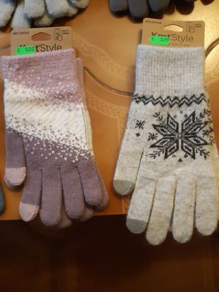 Lote Guantes Mujer Varios Colores