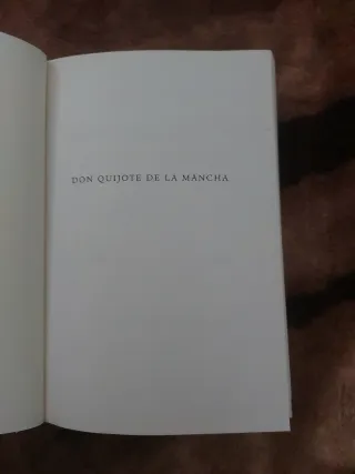 Don quijote de la Mancha.