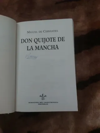 Don quijote de la Mancha.