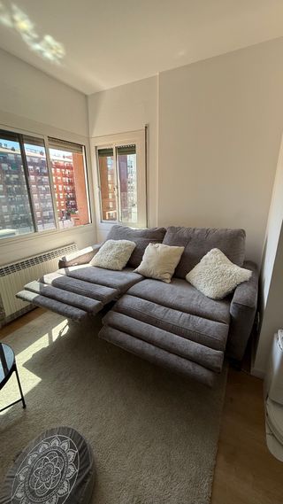 Sofá 3 plazas reclinable eléctrico