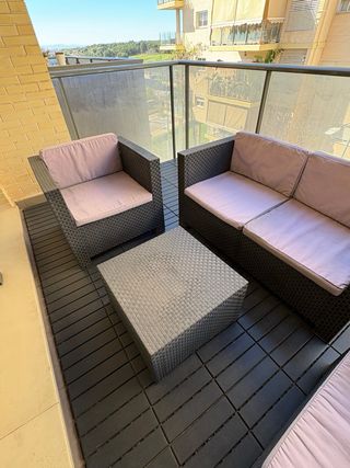 Conjunto Muebles de Jardín Ratán