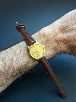 Reloj Longines Mecánico Mujer 1980s Dorado