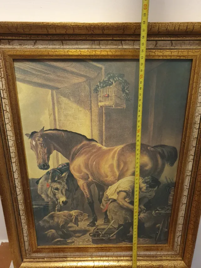 Cuadro Decorativo con Marco Dorado