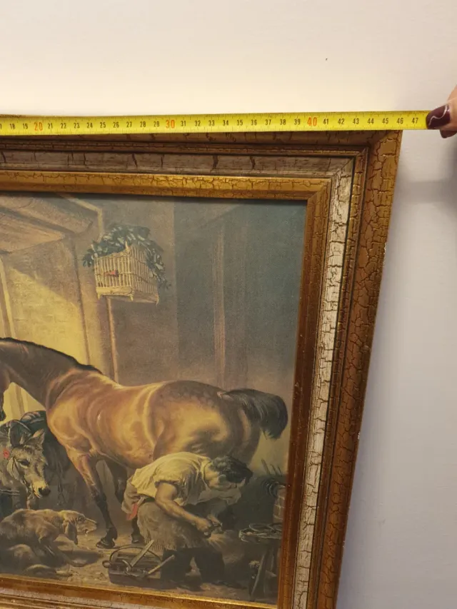 Cuadro Decorativo con Marco Dorado