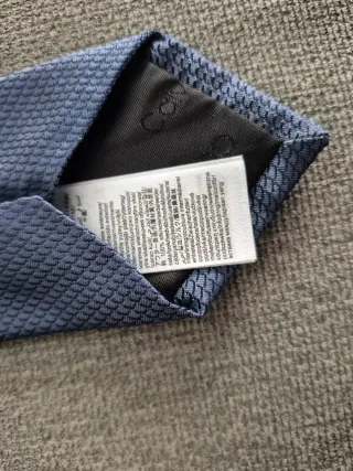 Corbata azul 100% seda CALVIN KLEIN
