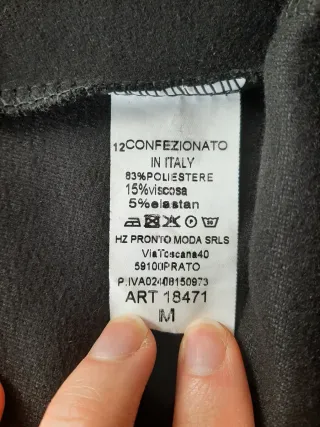 Pantaloni Floria donna neri